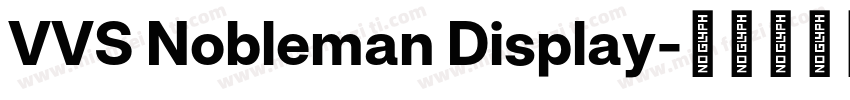 VVS Nobleman Display字体转换